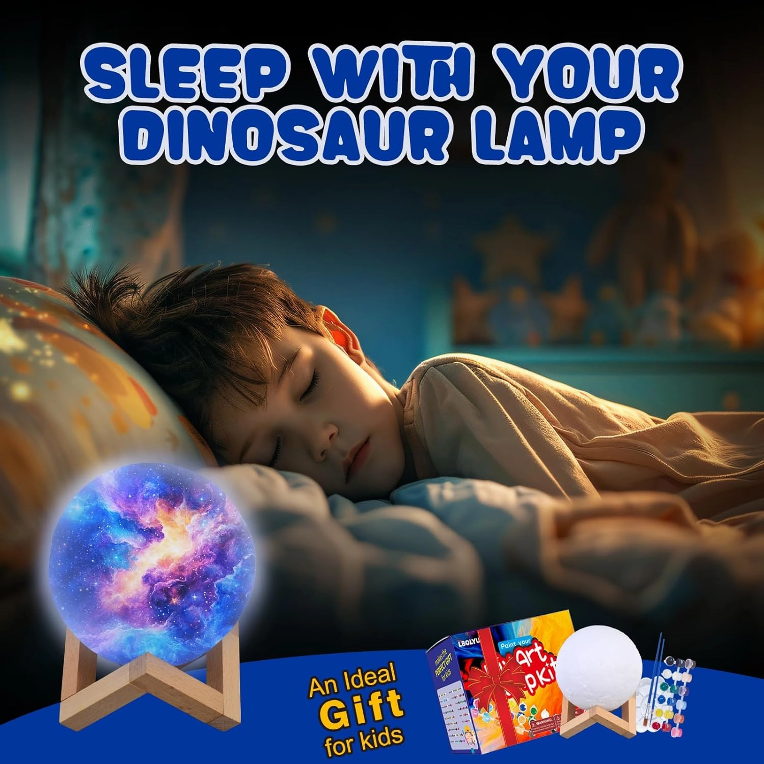 Paint Your Own Moon Lamp Kit,Art Supplies Arts and Crafts for Kids Ages 8-12,Crafts for Girls 8-12,Night Light Kids Crafts Ages 4-8,Birthday Easter Gifts Valentines Day Gifts for Kids