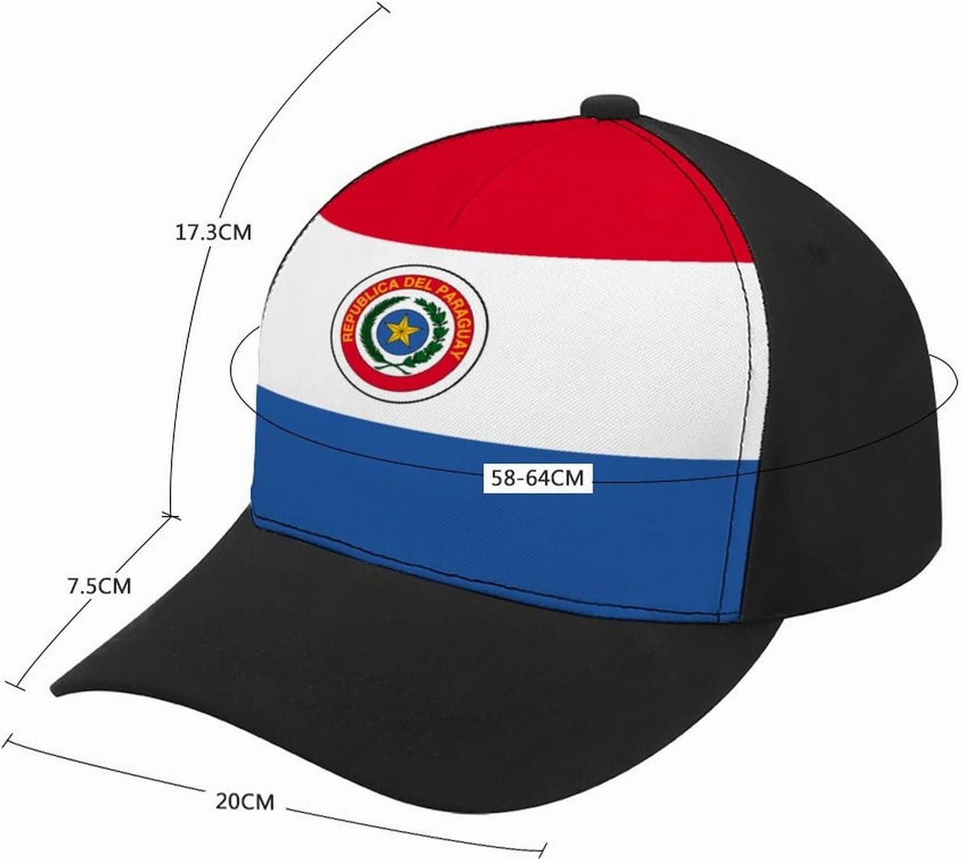 Panama Flag Baseball Cap Adjustable Size Couple Hat for Sports Workouts and Outdoor Fishing