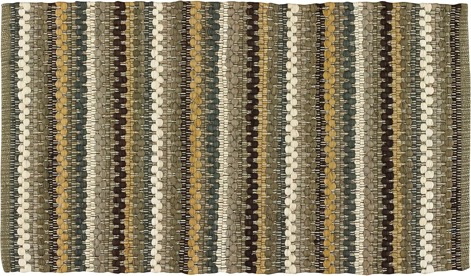 Park Designs 647-25 Mineral Stripe Rag Rug, 24" x 38"