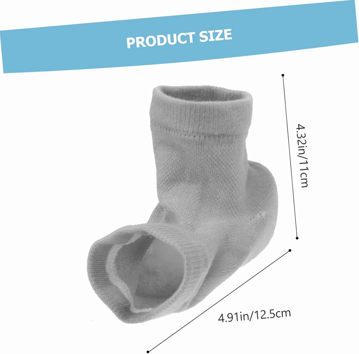 PartyKindom Heightening Socks Height Increasing Insoles Height-increasing Pads Running Invisible Height Increase