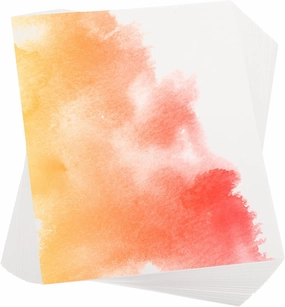 PATIKIL 50 Pcs Pure Cotton Watercolor Paper 140lb/300 GSM Water Coloring Paint Paper for Art Painting Watercolor Drawing Artist, 7x10 Inch