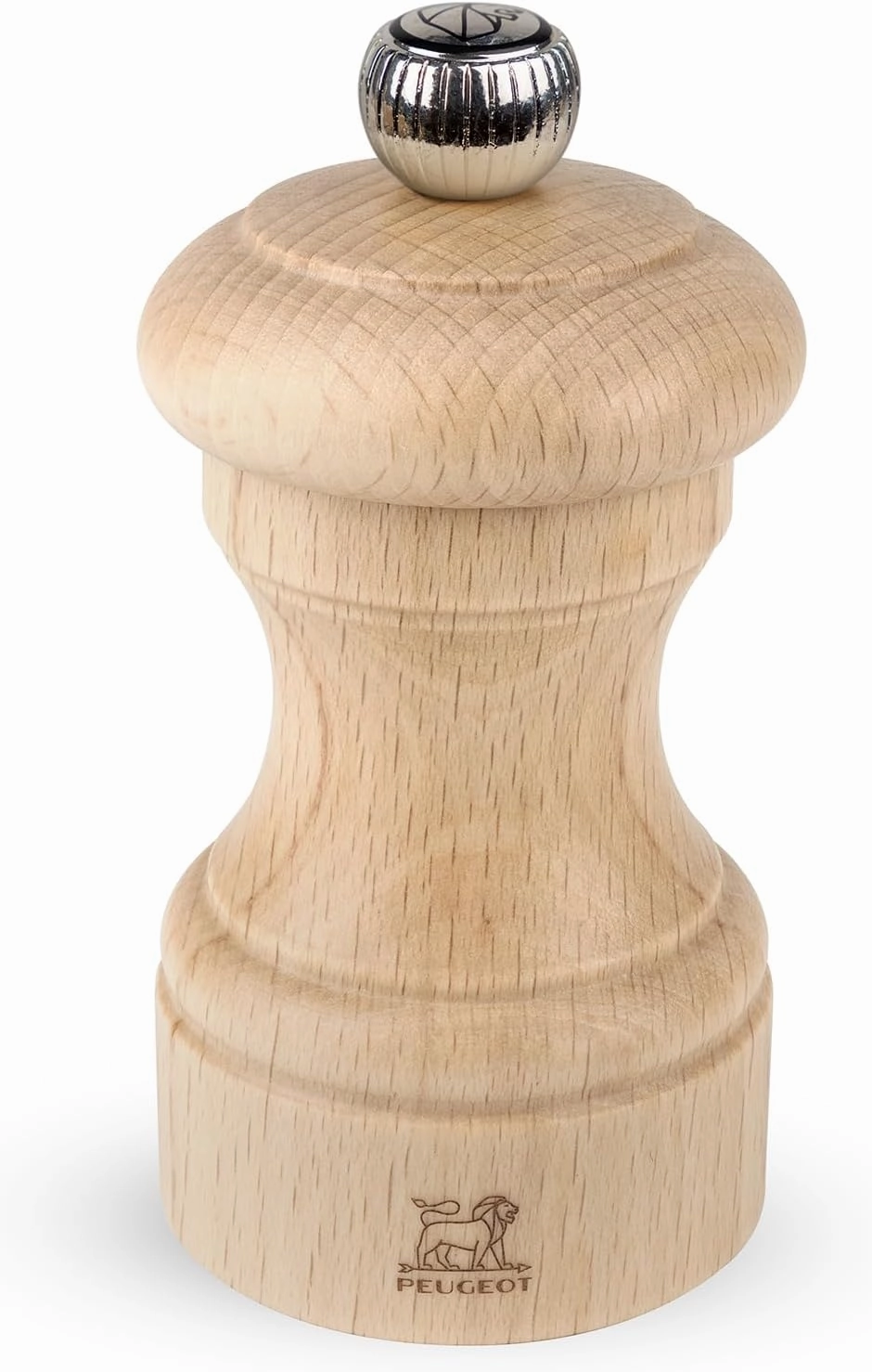 Peugeot - Bistro Manual Pepper Mill - Classic Adjustable Grinder - Beechwood, Natural