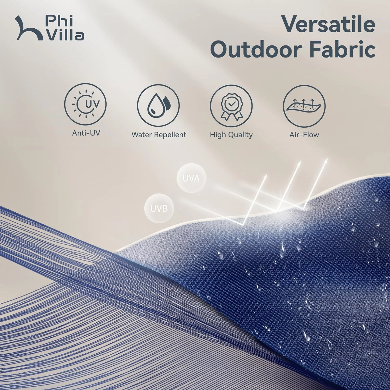 PHI VILLA 8 Piece Patio Outdoor Dining Set with 13ft Double-Sided Patio Umbrella,Metal Outdoor Table Furniture Set with 6 Outdoor Stackable Chairs, 1 Rectangle Dining Table and 1 Large Umbrella