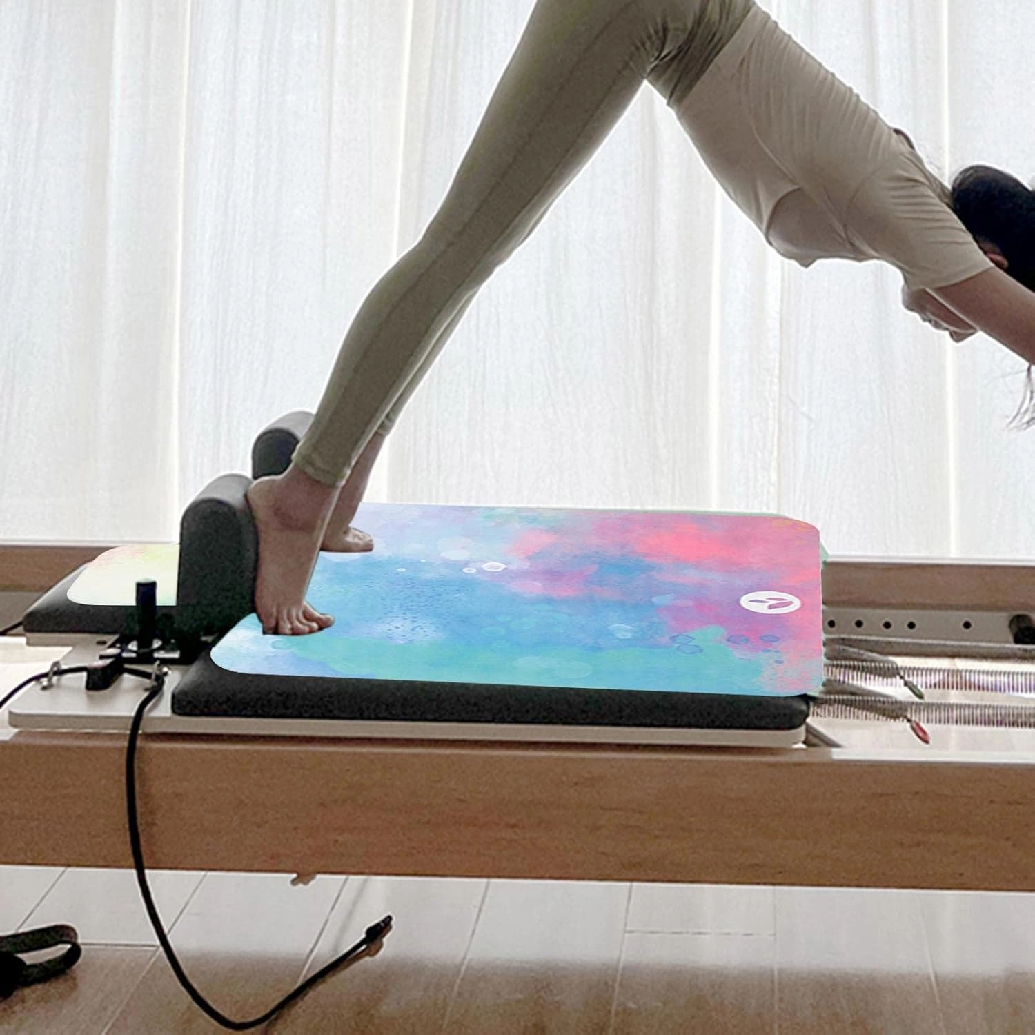 Pilates Reformer Mat, Pilates Reformer Cover Protector Great Grip Mat Washable Mat Pilates Reformer Machine Towel for Home Body Balance