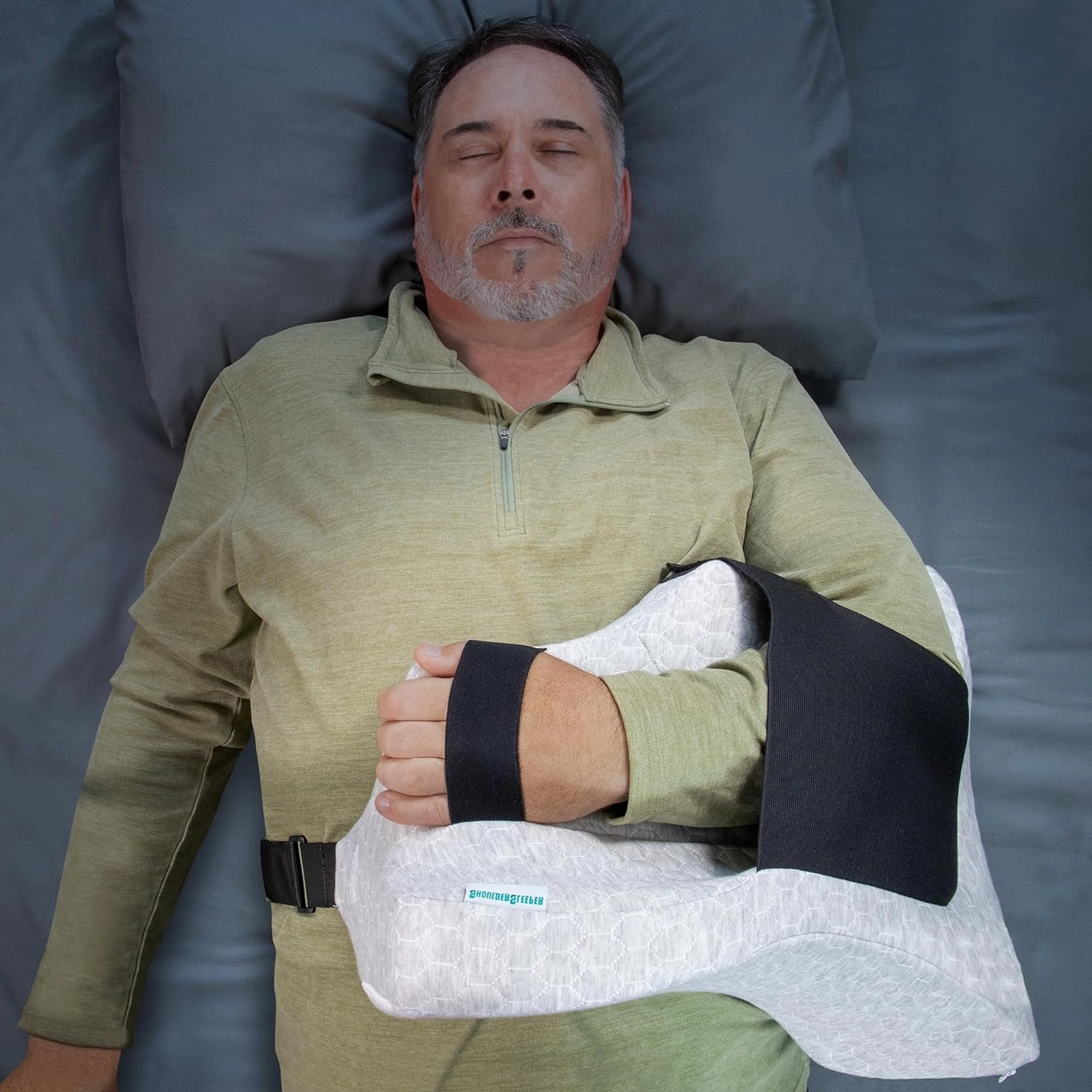 Pillow - Orthopedic Support for Post-Op Shoulder Surgery - Surgeon Recommended - Sleep Comfortably on Your Back & Side - Ideal for Recovery & Pain Management (Left, Large)
