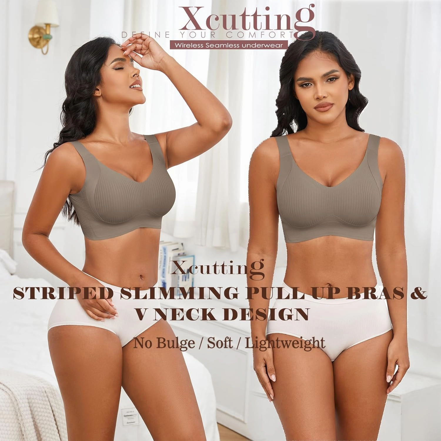 Plus Size Bras for Women No Underwire Full Coverage Everyday Bras Comfortable Wireless Padded Bras