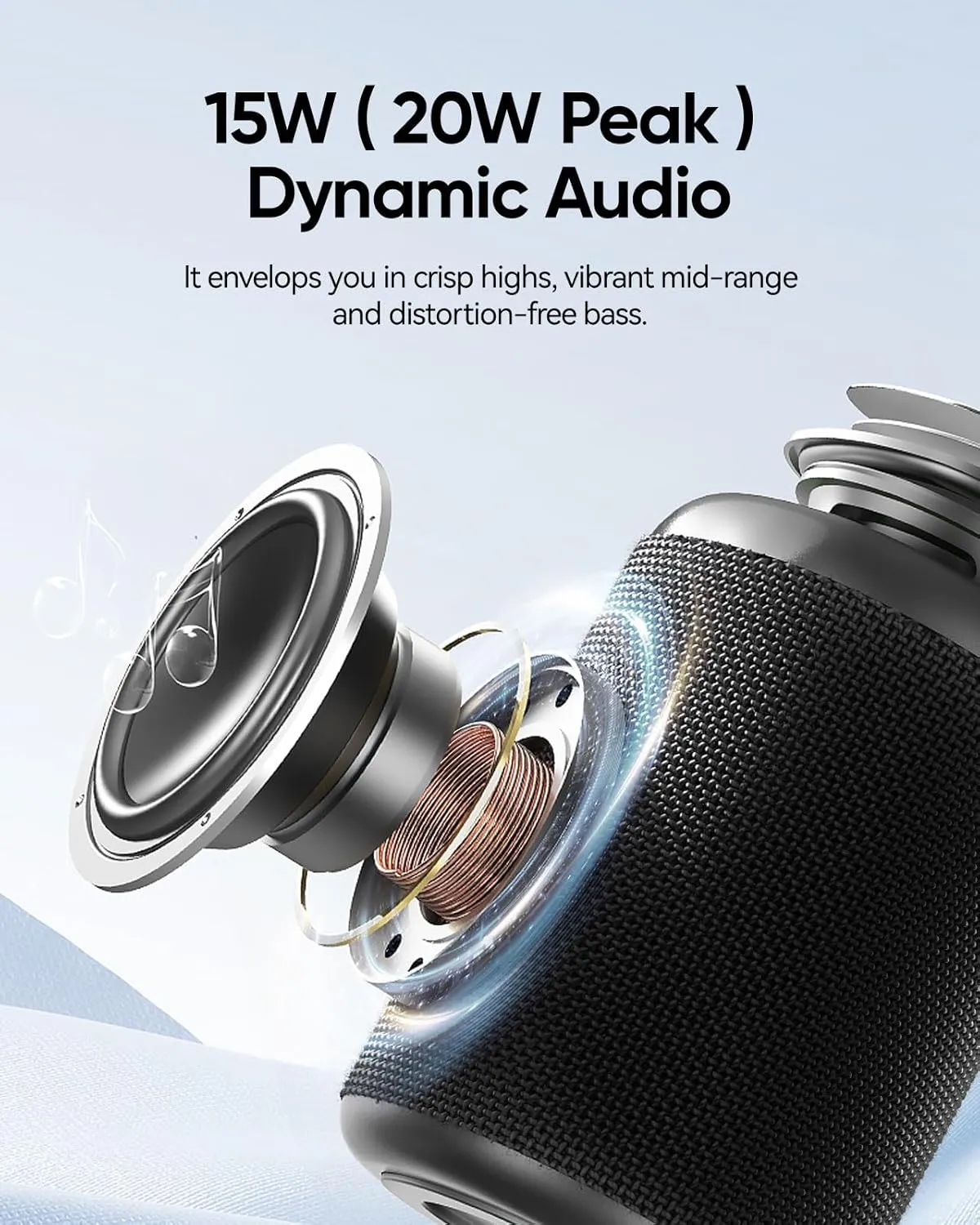 Portable Bluetooth Speaker with Lights, Powerful Crystal Clear Sound,IPX5 Waterproof, All Day Playtime, AUX&TF-Card Input, Bluetooth 5.3, TWS Paring, Small Wireless Speaker for Outdoor, Gift Ideas