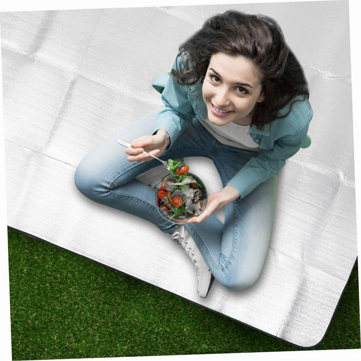 Portable Multipurpose Picnic Cushion Mat Thickened Outdoor Seat Pad Crawling Mat for Boys and Girls Tarp for Tent Camping for Picnics Beach and Outdoor Activities
