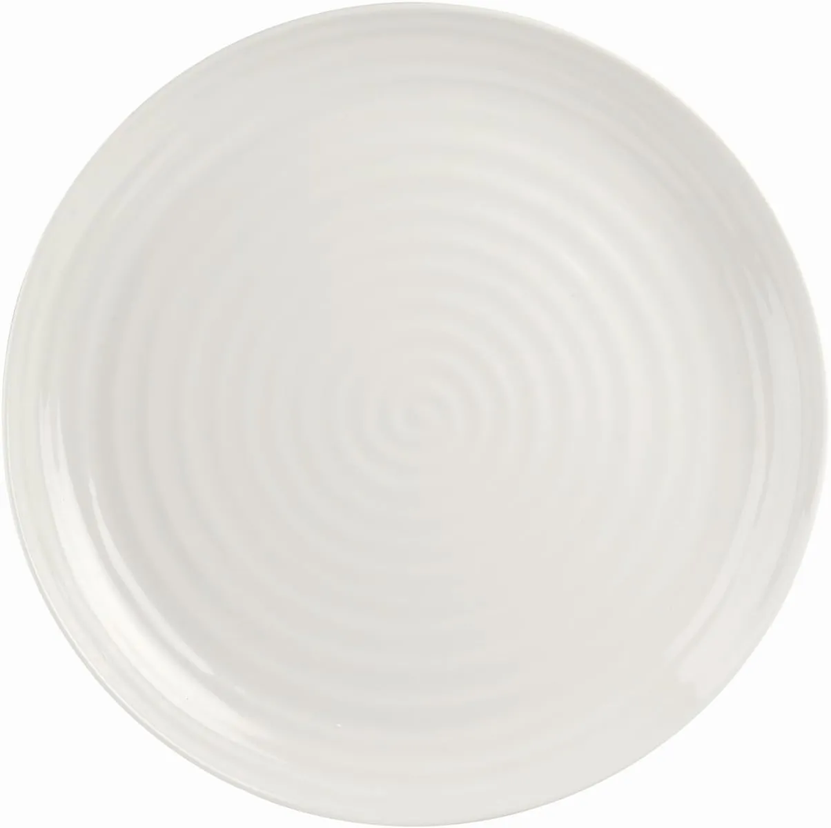 Portmeirion Sophie Conran Coupe Plates | Set of 4 | Porcelain Serving Dishes | White Pasta and Salad Plate | Large Dinnerware Plates | Dishwasher Safe (10.5 in)
