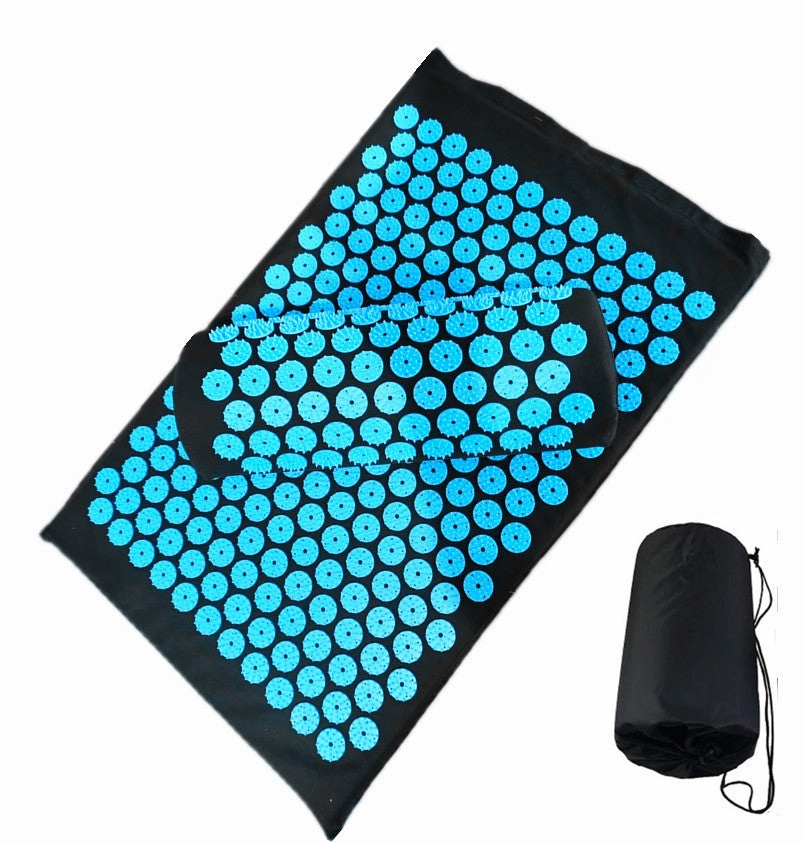 Premium Acupressure Massage Mat – Stress Relief & Back Pain Relief – Yoga Mat with Spikes, Pillow & Portable Design for Relaxation and Acupuncture Therapy