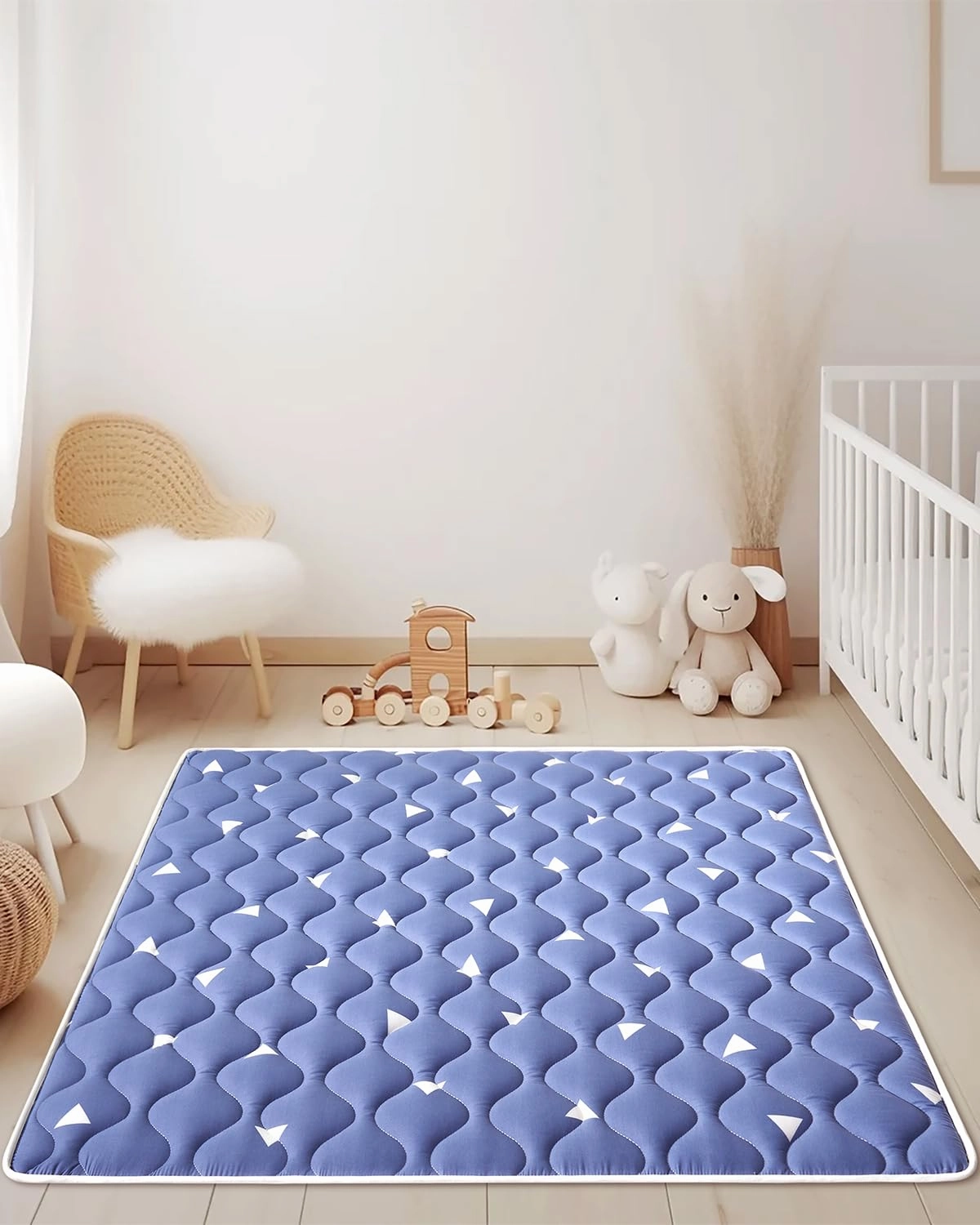Premium Foam Baby Play Mats for Floor, 50x50 Playpen Mat, Thicken Soft Cushioning Foam Playmats for Infants, Babies, Toddlers, Non-Slip & Machine Washable