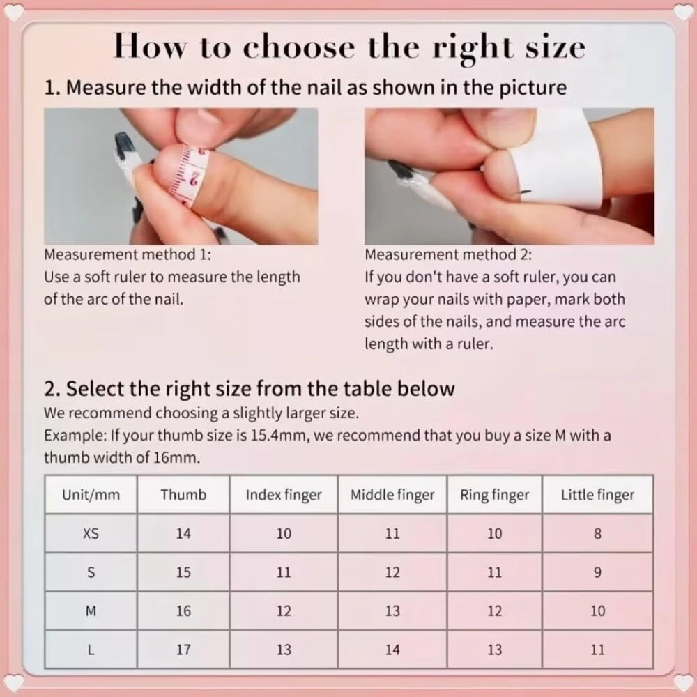 Press On Nails - Luxury Medium Almond 3D False Nails Women Reusable ABS Material Finger Printed Nail Tip French Salon Design Artificial Fingernail S size