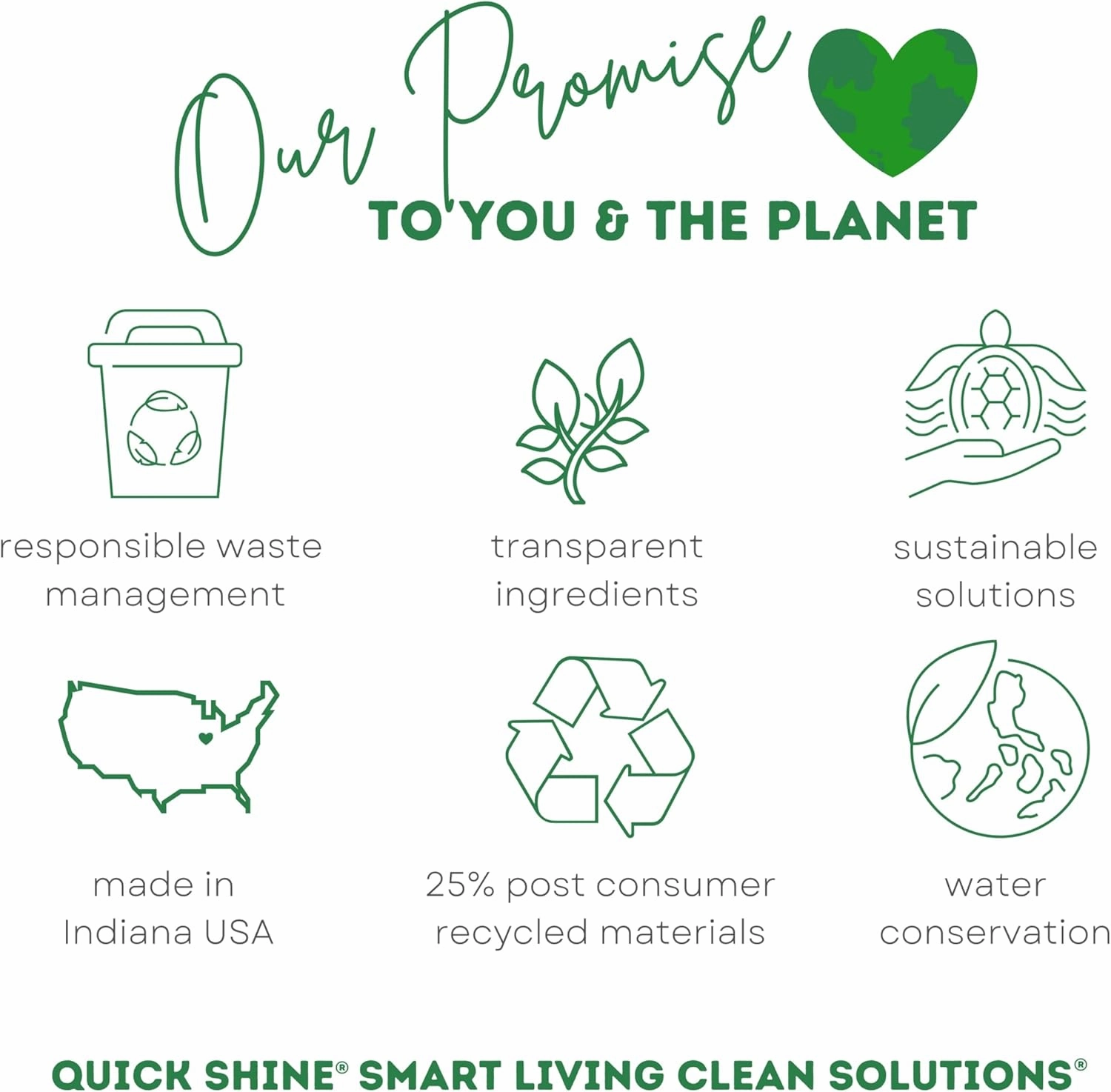 Quick Shine Hardwood Floor Luster 64oz | Plant-Based Cleaner & Polish w Carnauba | Simply Squirt & Spread | Don't Refinish It, Quick Shine It | Safer Choice Cleaner | Restore-Protect-Refresh