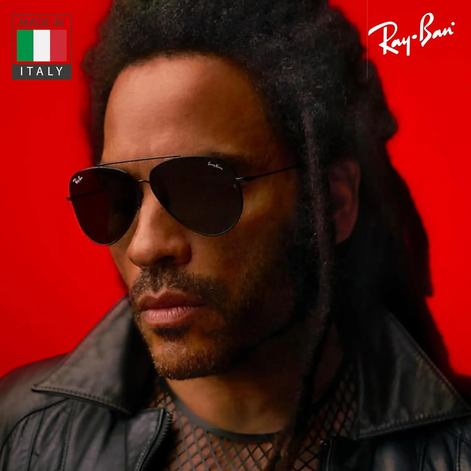 Ray-Ban RBR0101S LENNY KRAVITZ X AVIATOR REVERSE Sunglasses With Eyewear Kit Bundle - Adjustable Nose Pads