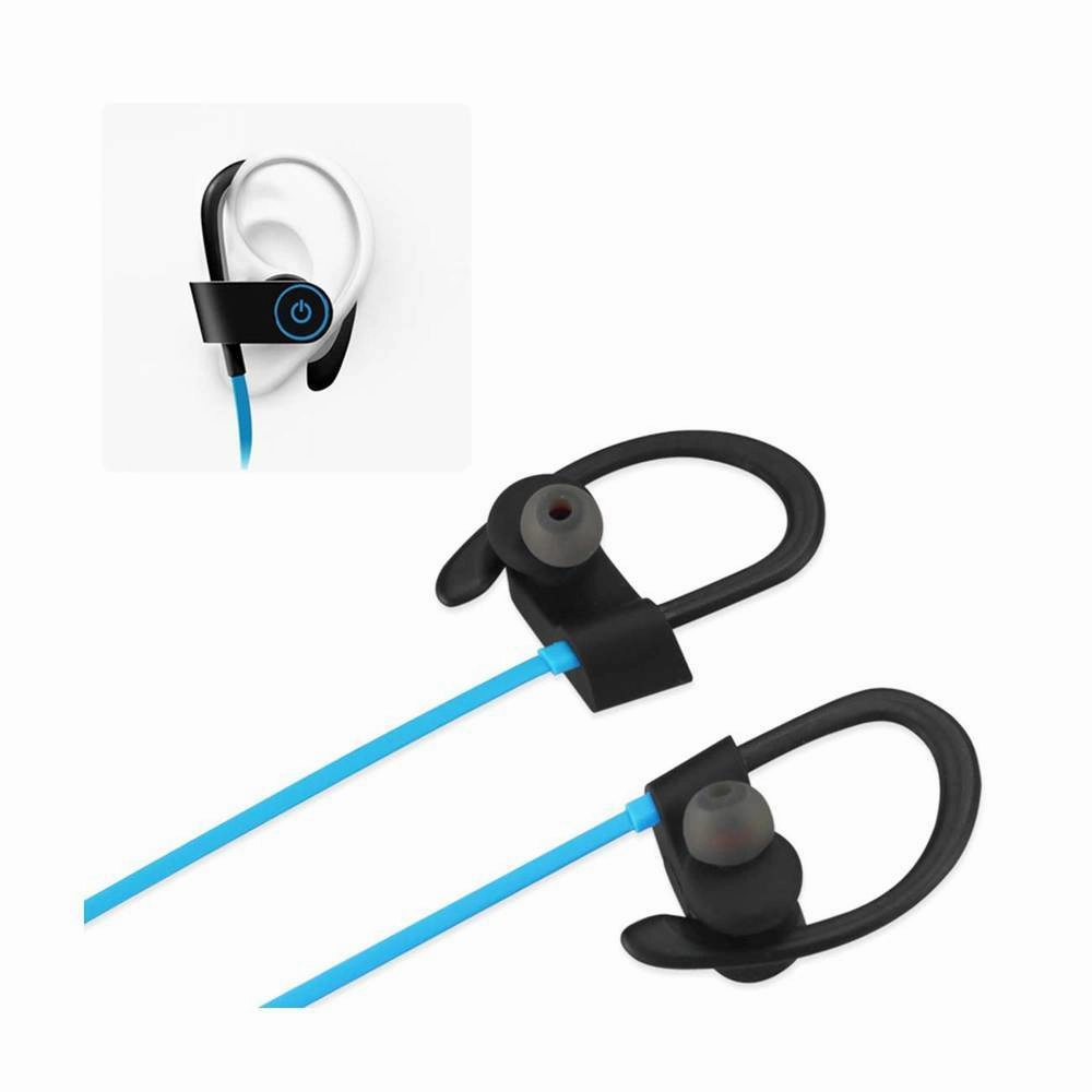 Reiko UNIVERSAL HD WIRELESS SPORT HEADPHONE WITH IN-EAR EARBUDS AND SWEATPROOF BLUE
