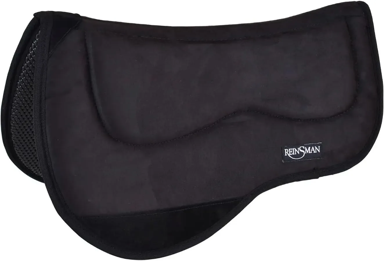 Reinsman M2 Lite Contour Trail Pad with Breathable Non-Slip Tacky Too Bottom - Shock-Absorbing Moisture-Wicking-Pad-PAR