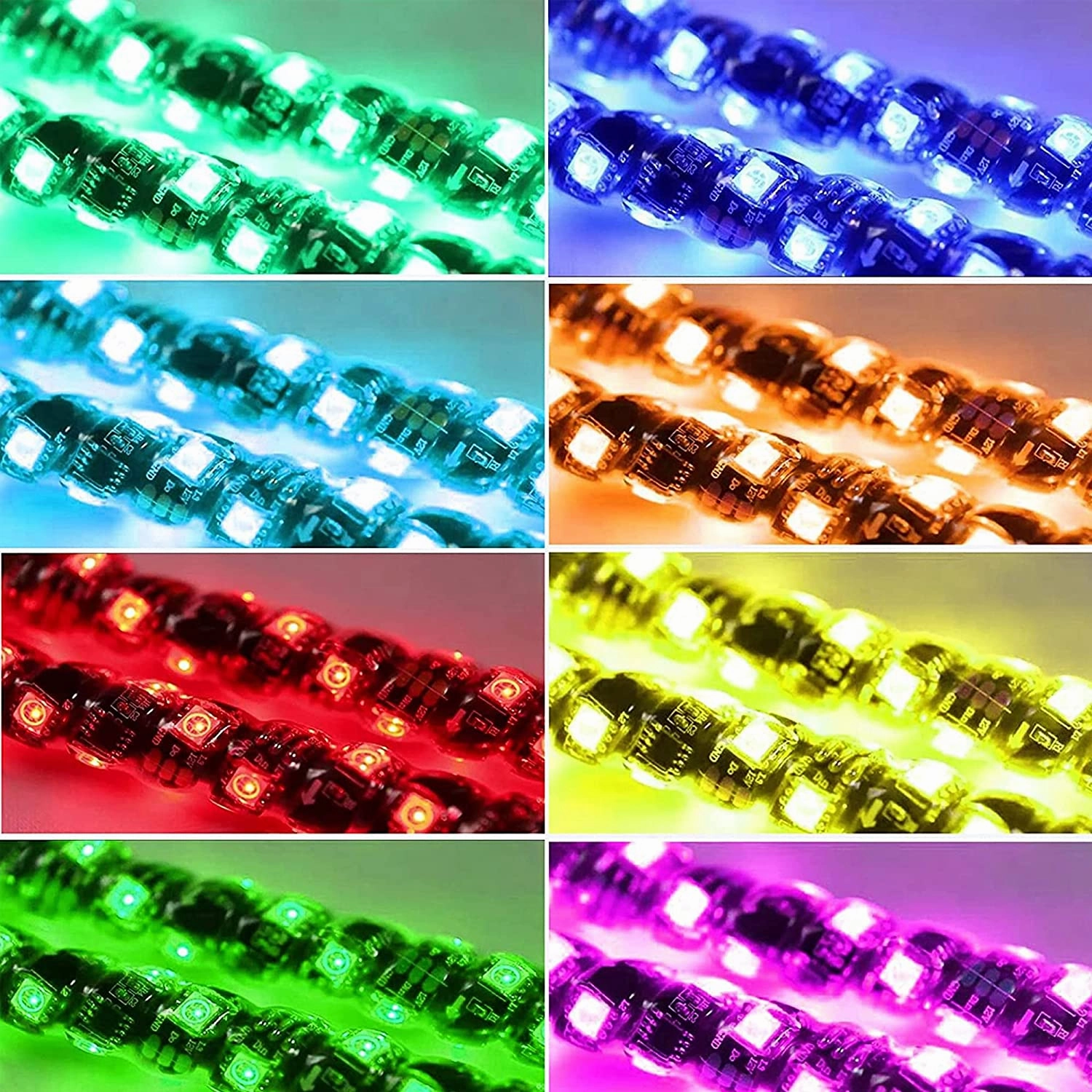 REMOTE CONTROL SPIRAL ANTENNA WHIP LIGHT RGB LED STRIP LIGHT 4 FEET HEIGHT - 100332