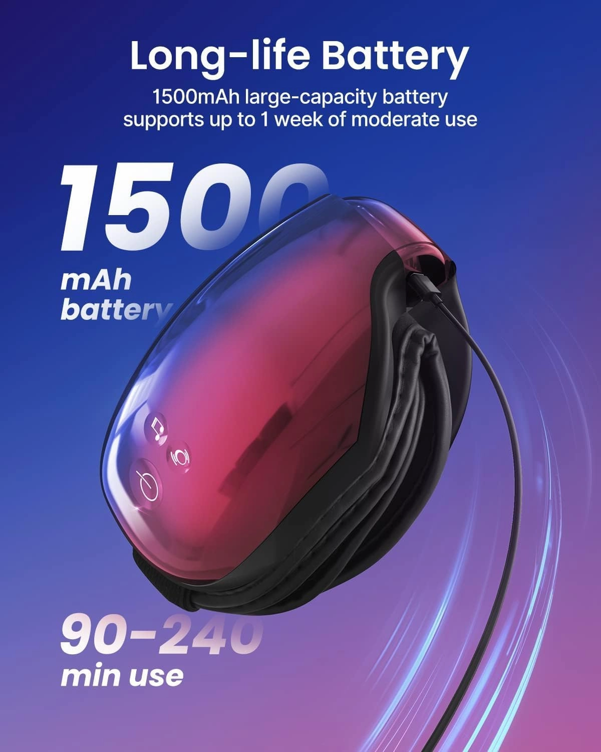 RENPHO Father's Day Gifts Eyeris 1 Eye Massager with Heat, Sleep Mask with Bluetooth Music, Face Massager, Eye Care Device, Reduce Eye Strain Birthday Gifts for Women Men Her Him