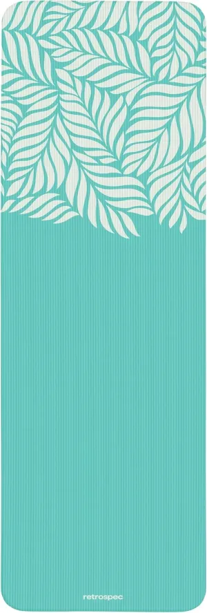 Retrospec Solana Yoga Mat 1" Thick With Nylon Carry Strap for Men & Women - Non Slip Exercise Mat for Home Yoga, Pilates, Stretching, Floor & Fitness Workouts