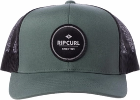 Rip Curl Curve Peak, Structured Trucker Hat, Mesh Snapback Baseball Cap for Men, Adjustable