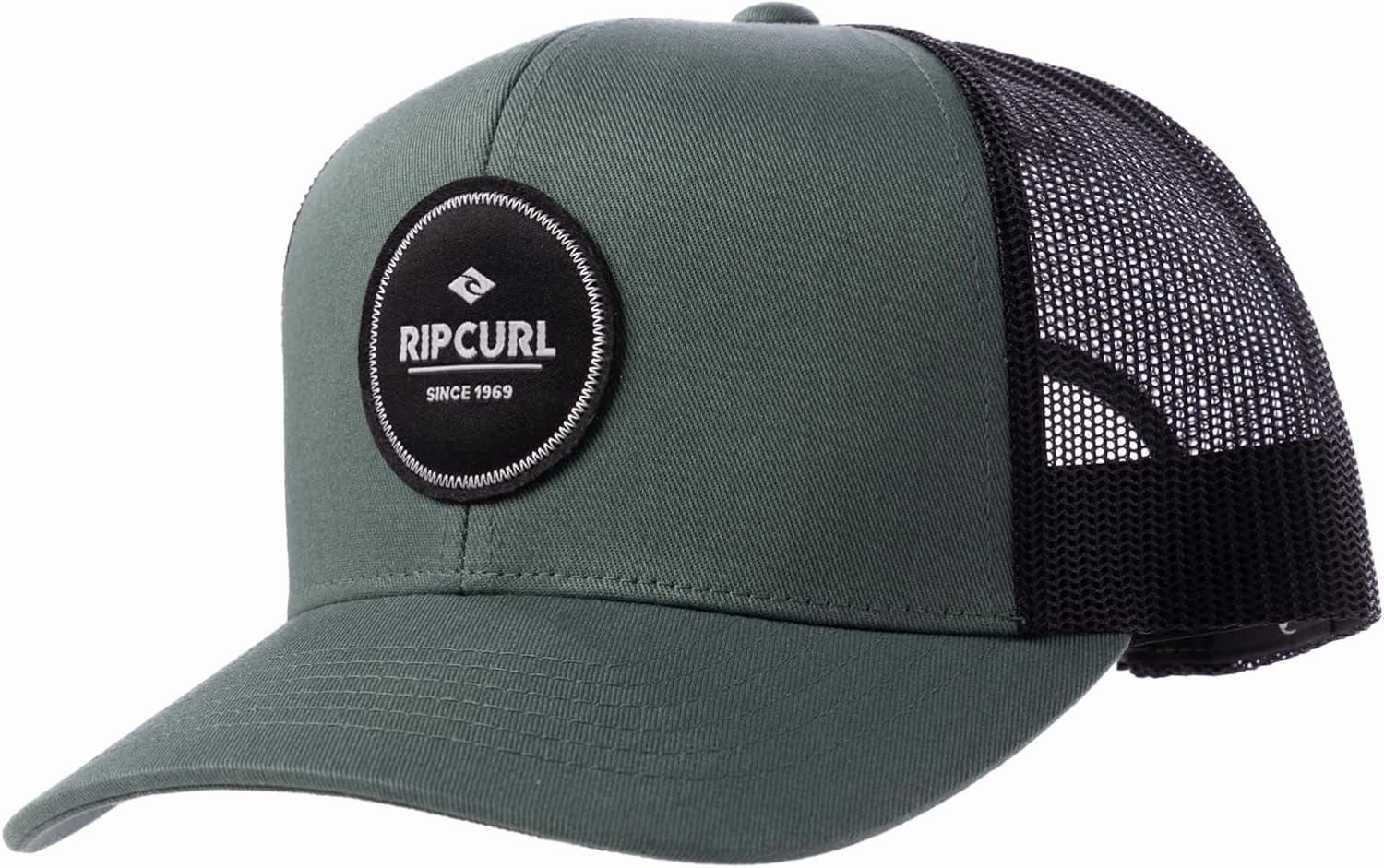 Rip Curl Curve Peak, Structured Trucker Hat, Mesh Snapback Baseball Cap for Men, Adjustable