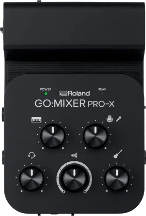 Roland GO:MIXER PRO-X Audio Mixer for Smartphones | Connect and Mix up to 7 Audio Sources | Add Studio Quality Audio to your Social Content and Livestreams | Compatible with iOS and Android devices