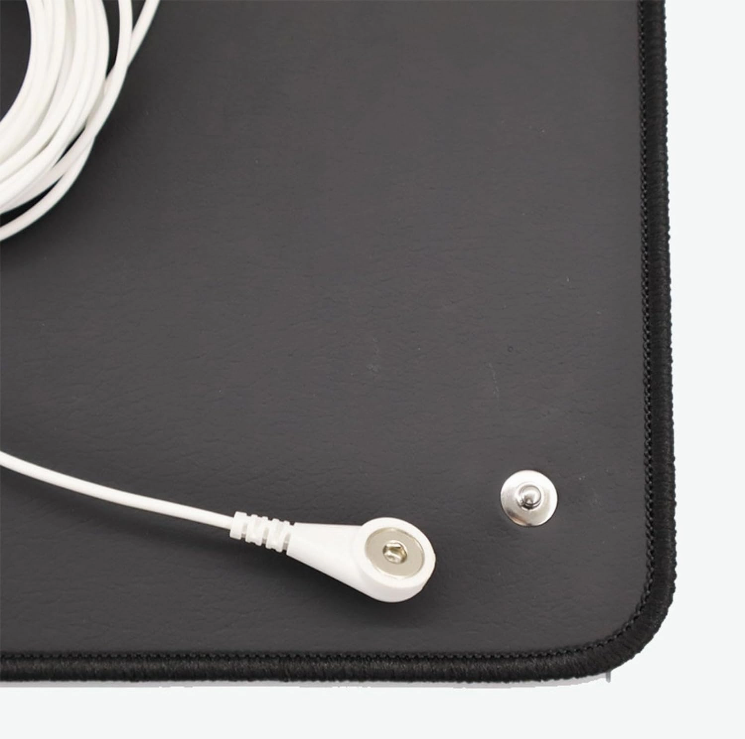 Rubber Earthing Yoga Mat Grounding Sheet Portable with 15ft/4.6M Grounding Cord Earth Mat Grounding Mouse Pad for Working Bed, 30x100cm