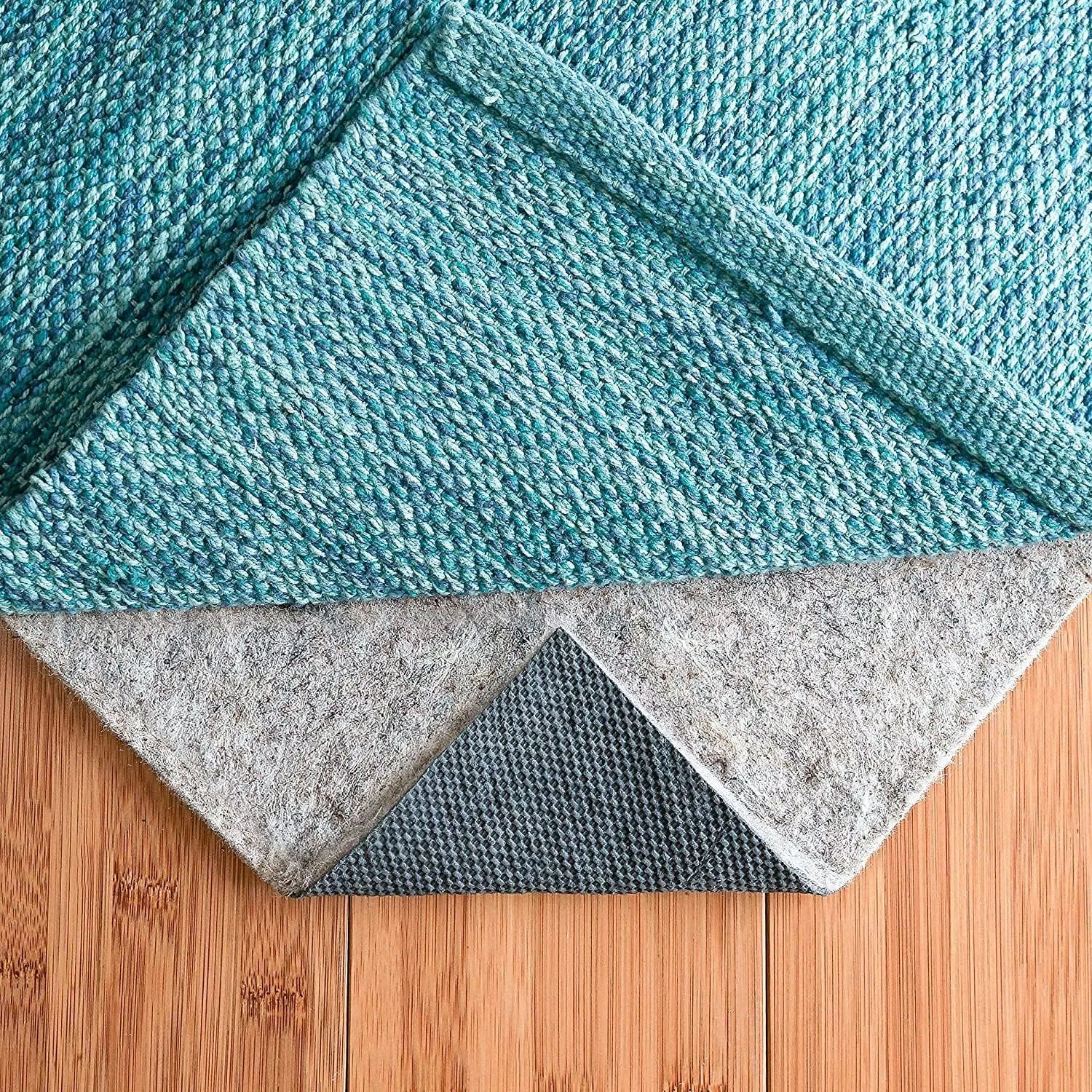 RUGPADUSA - Dual Surface - 8'x10' - 1/4" Thick - Felt   Rubber - Non-Slip Backing Rug Pad - Safe for All Floors