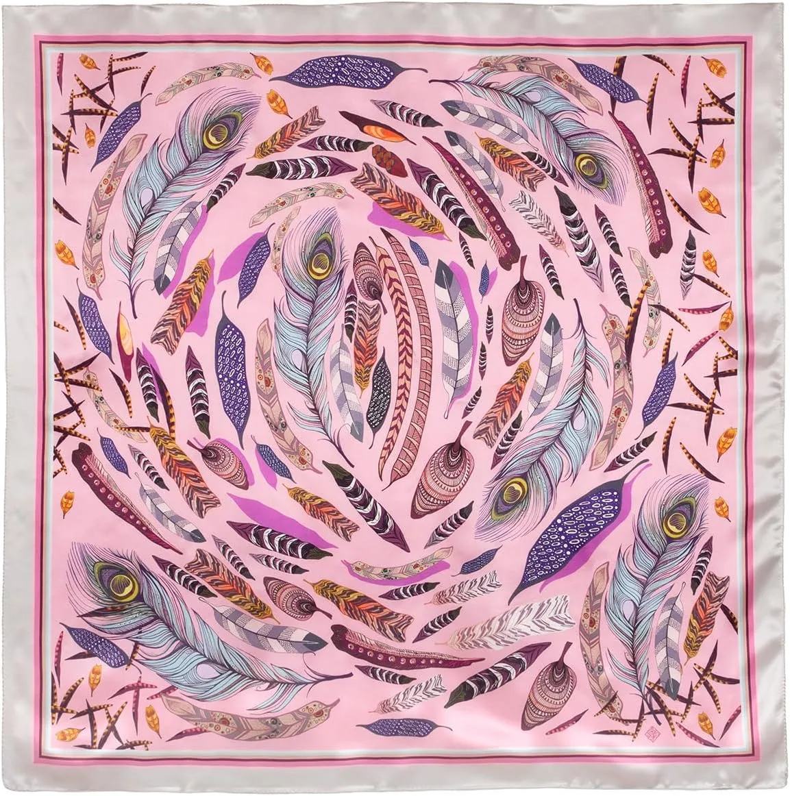 Russian Shawl Natural 100% Silk Scarf Wrap 35x35 inches 89x89 cm Pavloposad Shawls for Women Fashion Scarves Pavlovoposadskiy Platok Pavloposadsky Shawl 10077-3