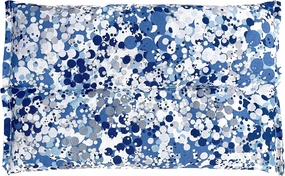 SacksyThyme Microwave Heating Pad for Pain Relief, Flaxseed & Cherry Pit Herbal Heating Pad, Hot Cold Therapy (Indigo)