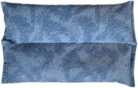 SacksyThyme Microwave Heating Pad for Pain Relief, Flaxseed & Cherry Pit Herbal Heating Pad, Hot Cold Therapy (Sky Blue)