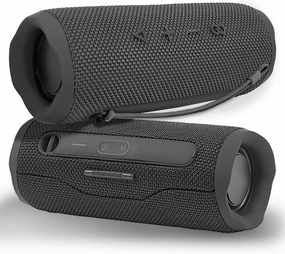 SANTANA BY CARLOS SANTANA Energia Bluetooth Speaker- Dual 5W Speakers, Impact Resistant, IPX5 Waterproof, Up to 20 Hours Battery Life, Pairable for Massive Sound Experience - Black