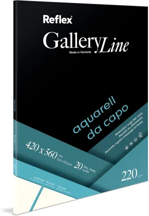 Schoellershammer Watercolour Paper Da Capo 42x56cm 220g/m2 pad 20 Sheets