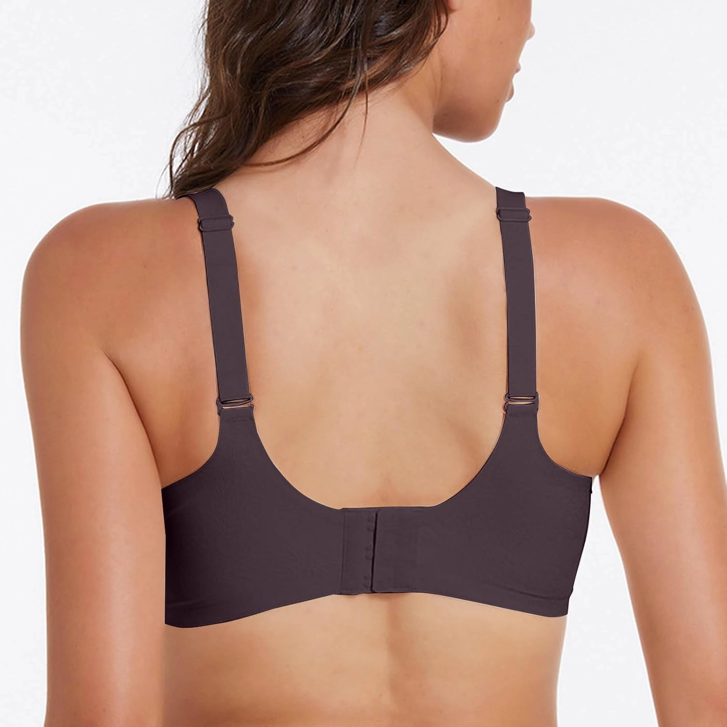 Seamless Wireless Bra for Women Scalloped Adjustable Straps Support Comfortable Bra Gathering Bra