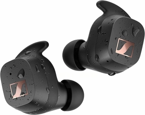 Sennheiser Consumer Audio Sport True Wireless Earbuds - Bluetooth in-Ear Headphones, Music and Calls with Adaptable Acoustics, Noise Isolation, Touch Controls, IP54 27-Hour Battery, Black