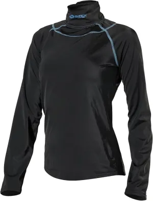 Shock Doctor Youth Girls Compression Shirt with Neckguard for Hockey. Long Sleeves with Integrated Neck Guard