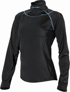 Shock Doctor Women's Hockey Compression Shirt with Neckguard. Long Sleeves with Integrated Neck Guard. for Adult Women