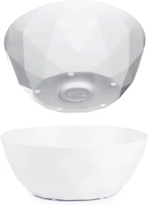 silwy® Super Magnetic Bowl (Set of 2) High-Tech Plastic - Perfect for Camping, Caravaning and Boating - Non-Slip Crockery Stackable Without Any Rattling