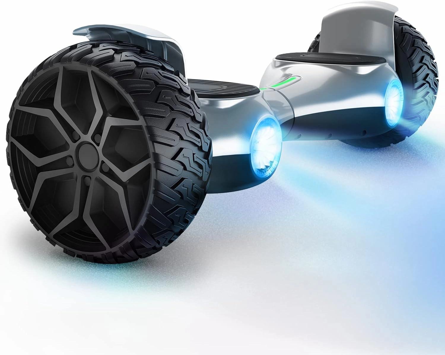 SISIGAD 8.5" Solid Tires Off Road Hoverboard for Adults Teens Kids, All Terrain Self Balancing Scooter with 700W Motor, Bluetooth Speakers and LED Lights