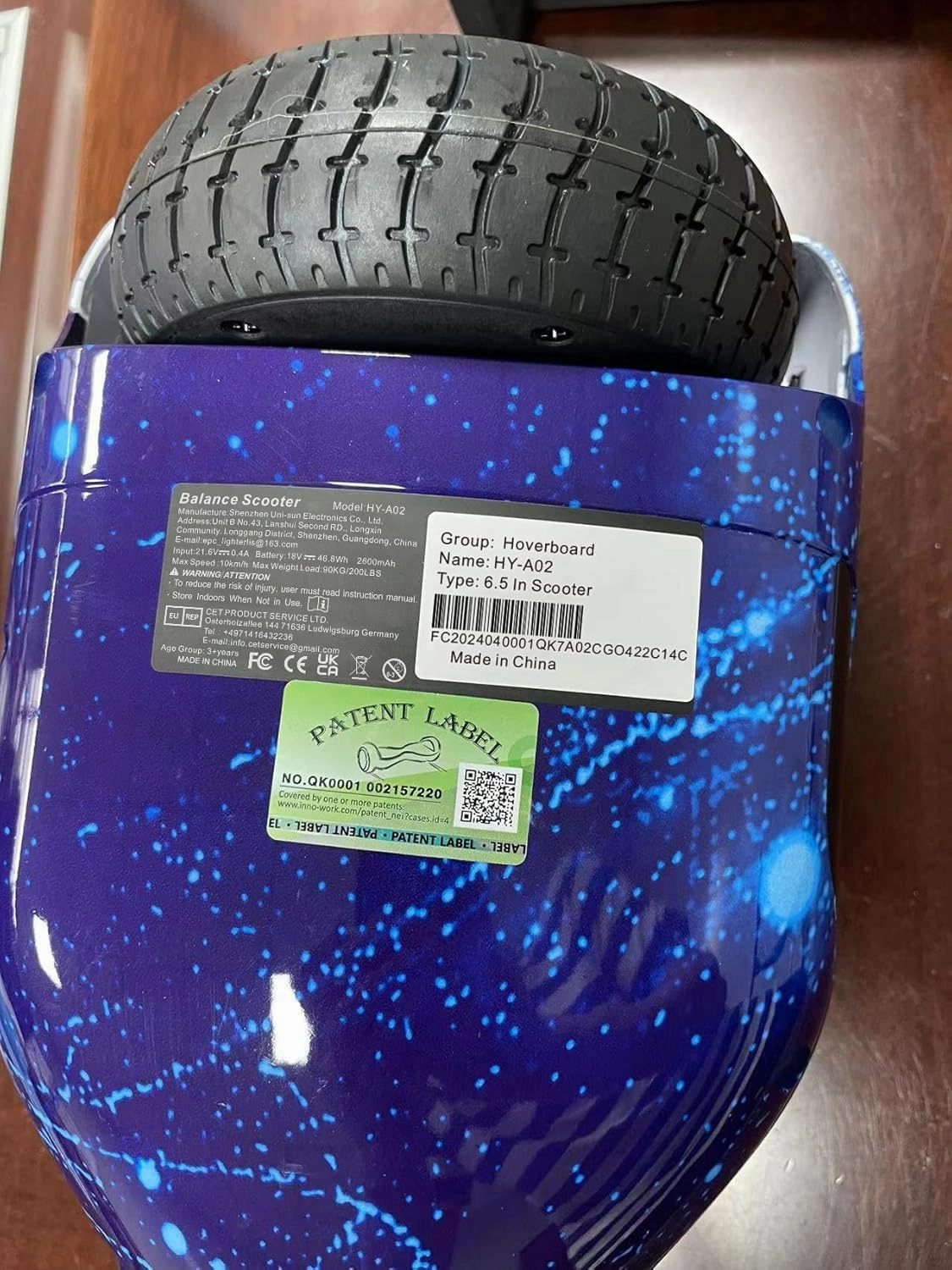SISIGAD Hoverboard for Kids Ages 6-12, with Built-in Bluetooth Speaker and 6.5" Colorful Lights Wheels, Safety Certified Self Balancing Scooter Gift for Kids