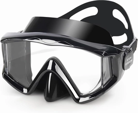 Snorkel Diving Mask, Ultimate Pano 3 HD Snorkeling Mask Anti-Fog Swim Mask Goggles with Nose Cover Adults & Youth for Diving, Snorkeling and Swimming