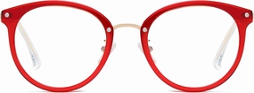 SOJOS Retro Round TR90 Blue Light Reading Glasses Womens Mens Readers Computer Glasses Eyewear Frame SJ9001