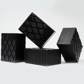 Solid Rubber Auto Lift Block Spacer Pad – Extra Height 6-3/8" x 4-3/4" x 3" Heavy-Duty Lift Pads for Automobile Lifts, Jacks, & Racks | 3000 lbs Capacity | Set of 4 Replacement Pads