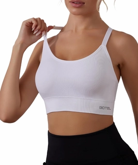 Sports Bras for Women 3 Pack, Adjustable Straps Yoga Workout Bra Comfortable Medium Supportive