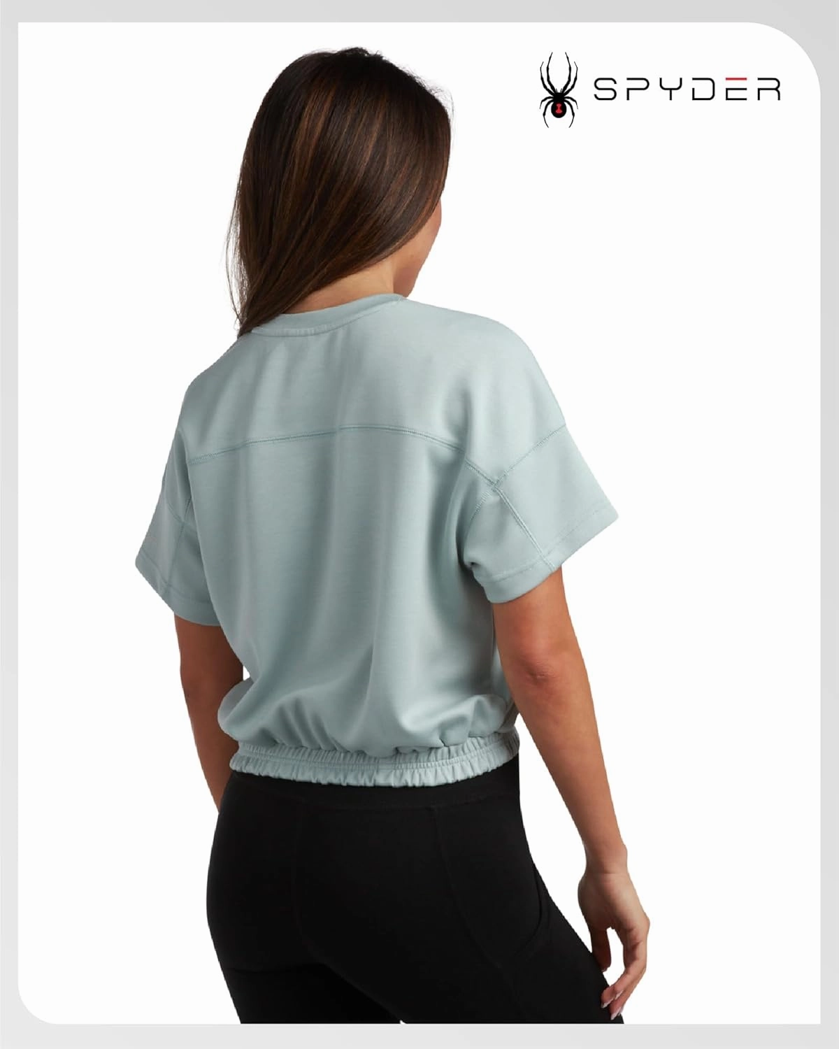 Spyder Women’s Crop Top - Short Sleeve Crewneck Boxy Cropped Fashion Top for Women, Ideal for Casual Everyday Wear (S-XL)