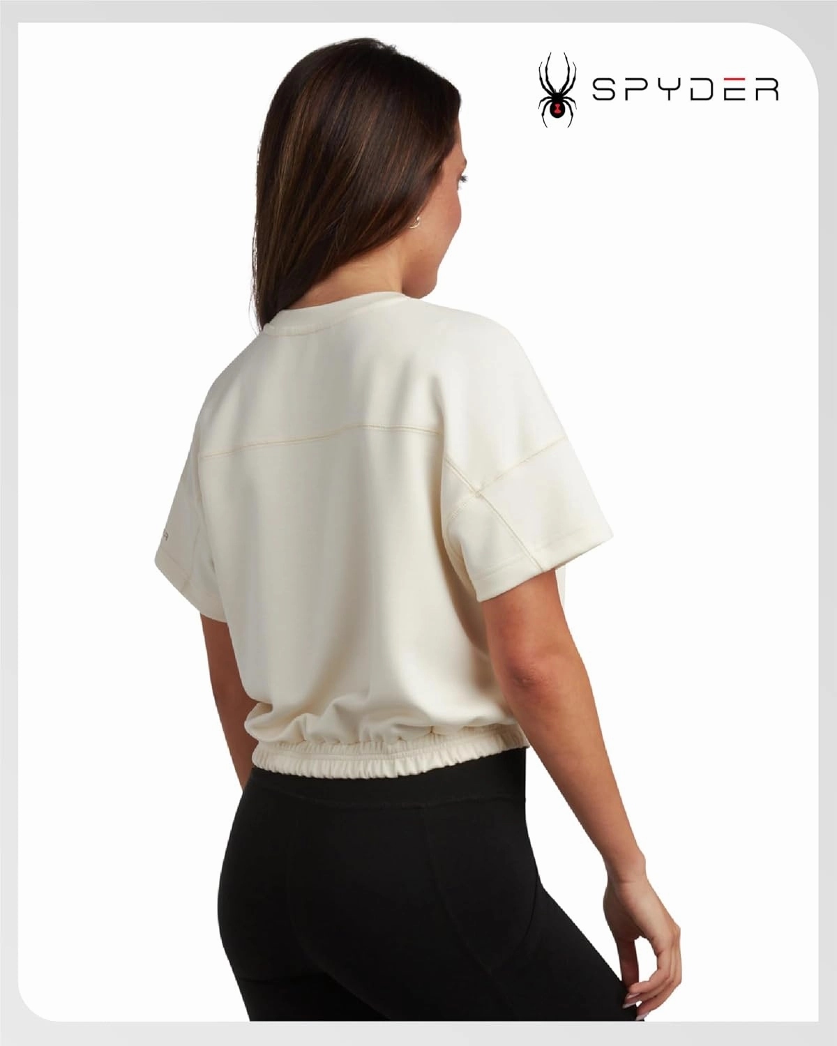 Spyder Women’s Crop Top - Short Sleeve Crewneck Boxy Cropped Fashion Top for Women, Ideal for Casual Everyday Wear (S-XL)