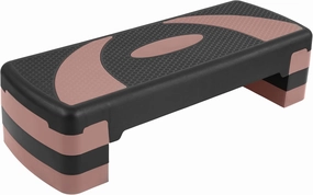 Step Aerobic Platform, Exercise Step with 5 levels Adjustable Height, 4 Stackable Risers, Fitness Training Workout Stepper for Home Gym, Cardio Strength, Multiple Options