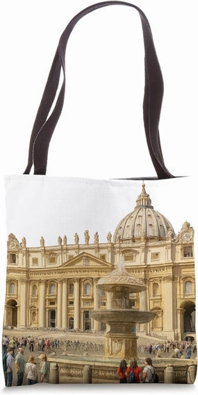 Sunlit Grandeur of St. Peter’s Basilica Tote Bag