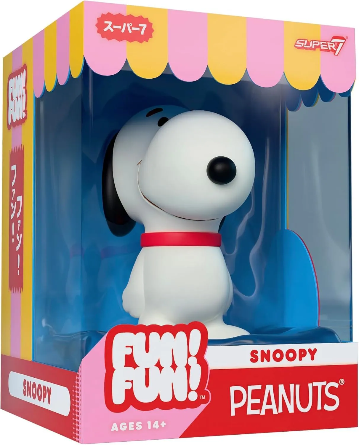 Super7 Fun! Fun! Peanuts Snoopy (Standing) Vinyl Figure - 5" Peanuts Action Figure - Classic Cartoon Fans Collectibles & Retro Toys - Cartoon Model for Collectors & Display Figurine - Comic Strips