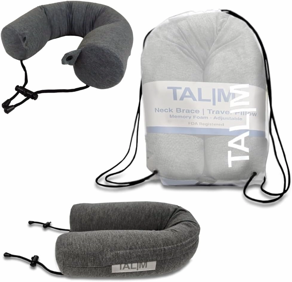 TALA Medical Memory Foam Travel Pillow & Neck Brace | Ultimate Comfort & Adjustable Support